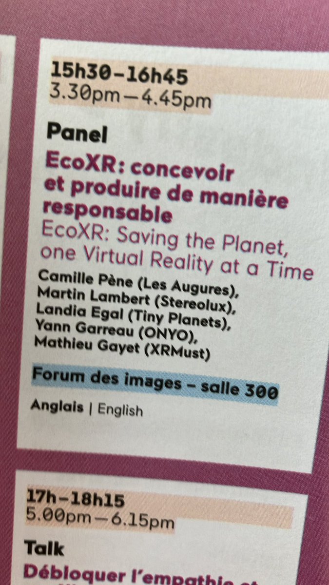 MarialyaB's tweet photo. Et aujourd’hui vous pourrez croiser Onyo et @LesAugures @fluxcamille sur le panel EcoXR #concevoir et #produire de manière #responsable! #Culture #Impact @104factory https://t.co/8Vwpth8zjf