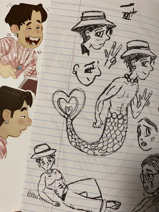 そして挟まれているメイちゃん落書きノートに笑った 