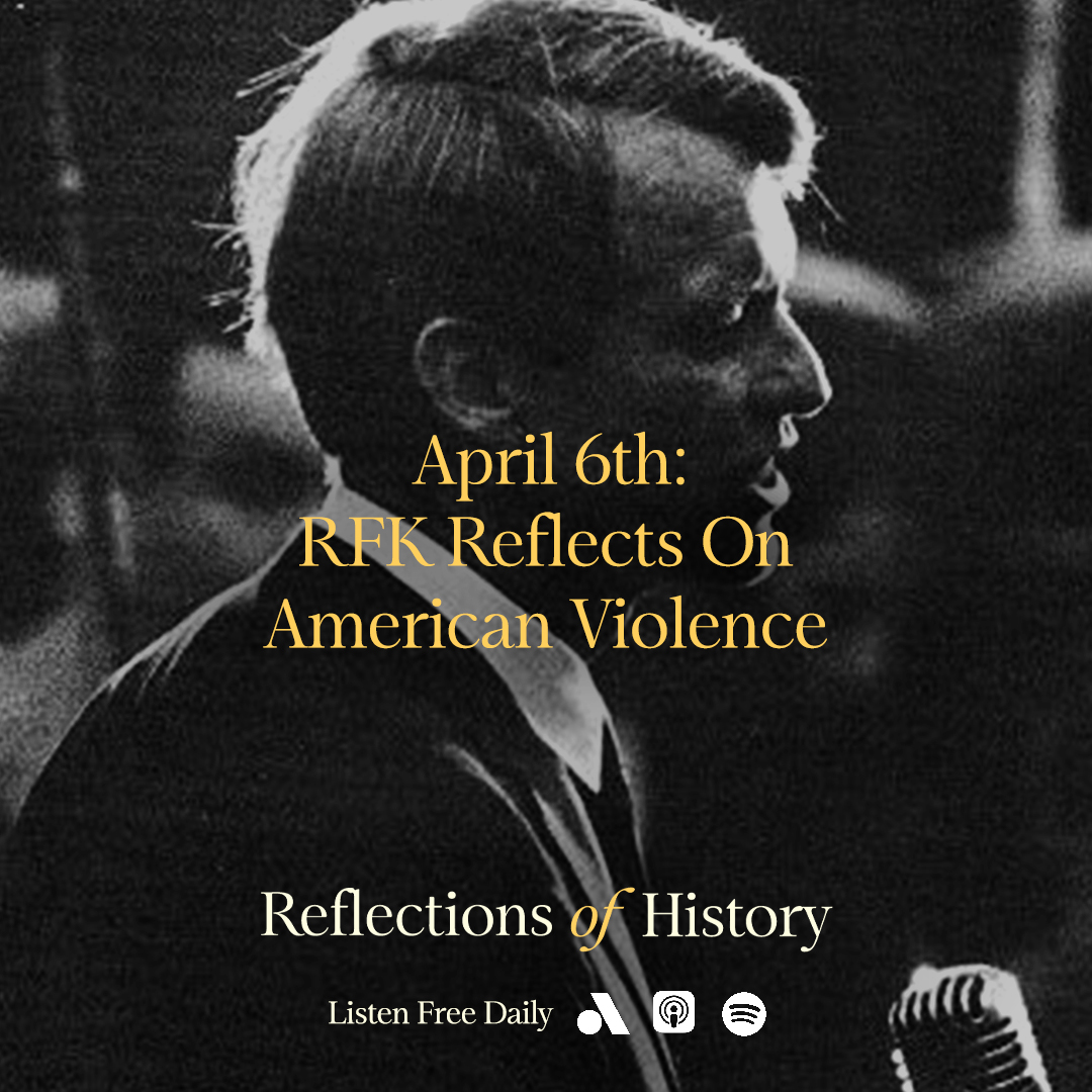 On this date in 1968, in the wake of Martin Luther King Jr's assassination, words from Senator Robert Kennedy's speech about the killing were published in newspapers across the country. 🎧: link.chtbl.com/ROH