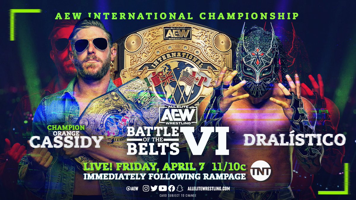 AEWRANK1's tweet photo. Well it’s already been a crazy April so far and there’s still some massive moments ahead. Pro Wrestling is on fire right now and this summer is going to be no different. 

#AEW #AEWRampage  #BattleOfTheBelts #NJPW https://t.co/XKShuRbNsb