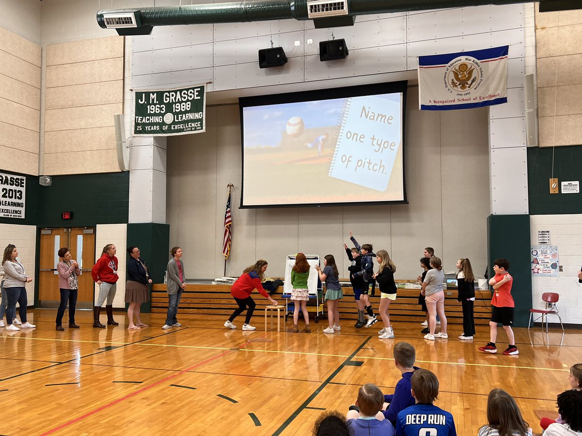 4th graders @PSDGrasse are getting ready for #GameDay! 📝 ⚾️ We arrived for “Spring Training” and are committed to doing everything we can to prepare for “Game Day” (aka PSSAs) We set specific goals and had SO much fun at today’s Pep Rally! @PennridgeSD @PSD_Yannarella