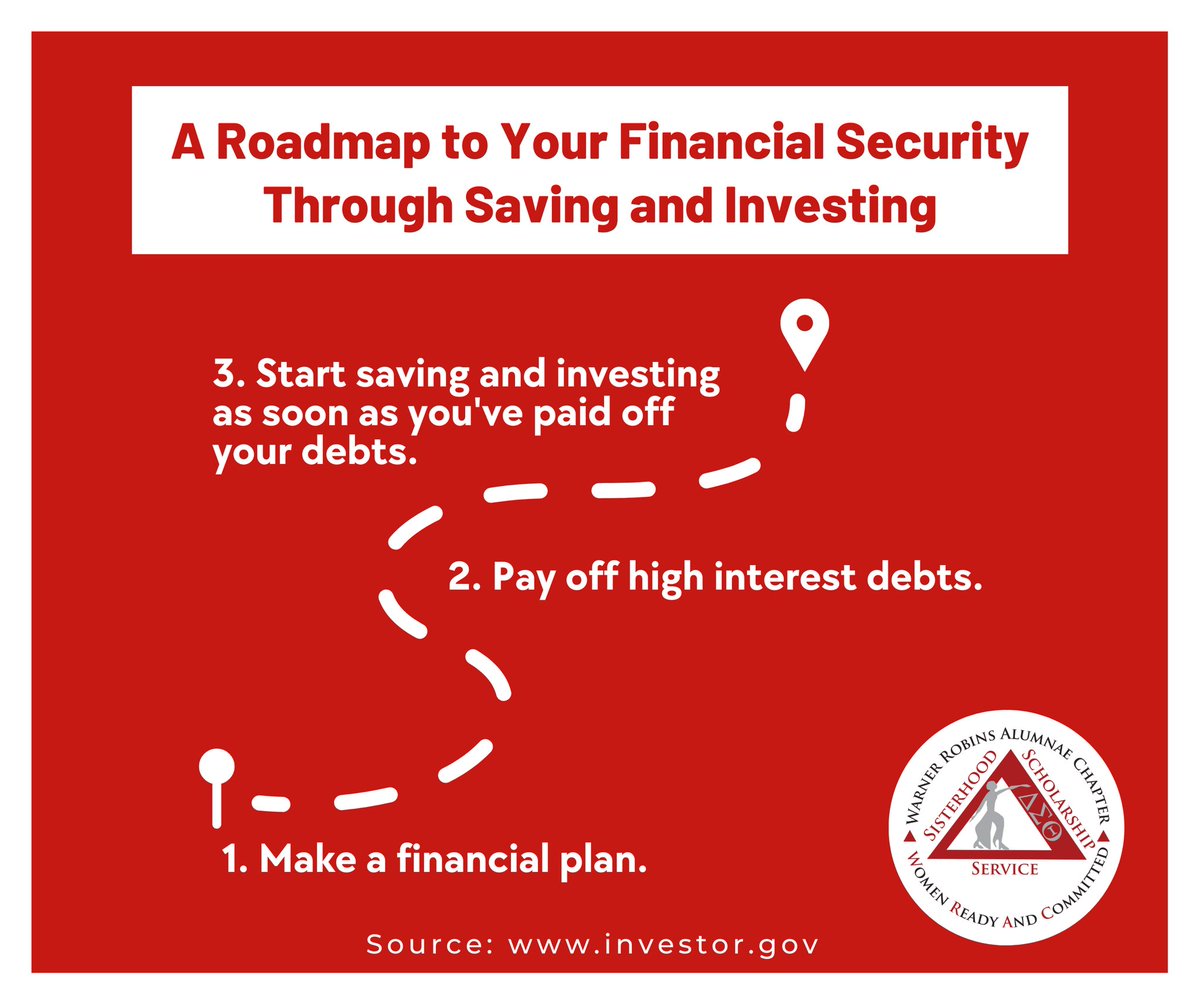 wracdst's tweet photo. A proven way to gain financial security is through saving and investing over long periods of time.
To receive a comprehensive roadmap to financial security through saving and investing visit: https://t.co/9sIG4GoV41
#DST1913 #WRACDST #FinancialLiteracyMonth #EconomicDevelopment https://t.co/GBoP8unGTk