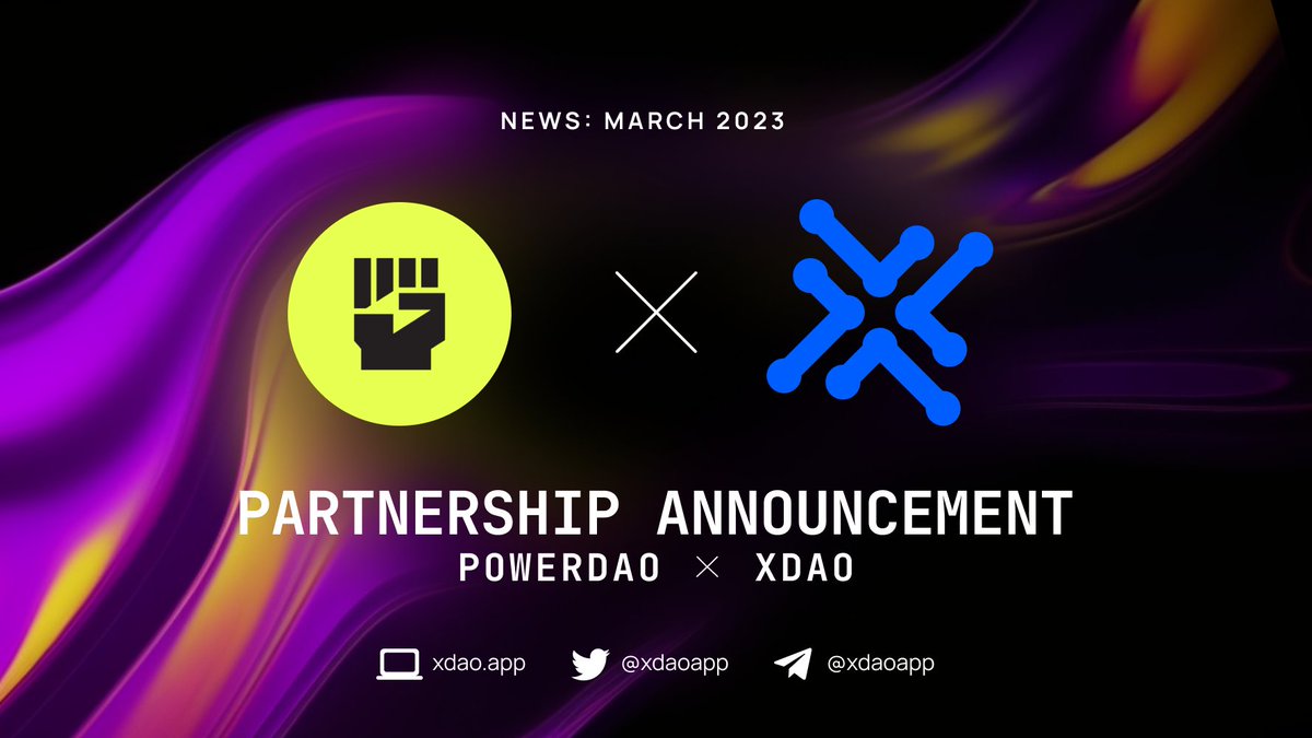 xdaoapp's tweet image. We&apos;re very excited to announce our partnership with @PWRDAO!

#PowerDAO is a new open-source governance model built on @wavesprotocol that aims to bring communities together to make a difference and achieve 🌎 real-world goals 🎯.

Our strategic partnership includes:…