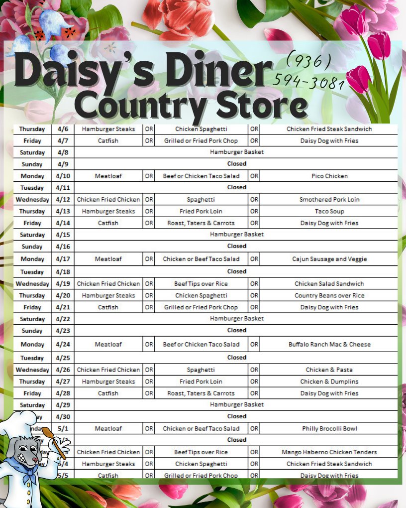 DaisysDiner's tweet photo. https://t.co/TJ7IKDaYbV