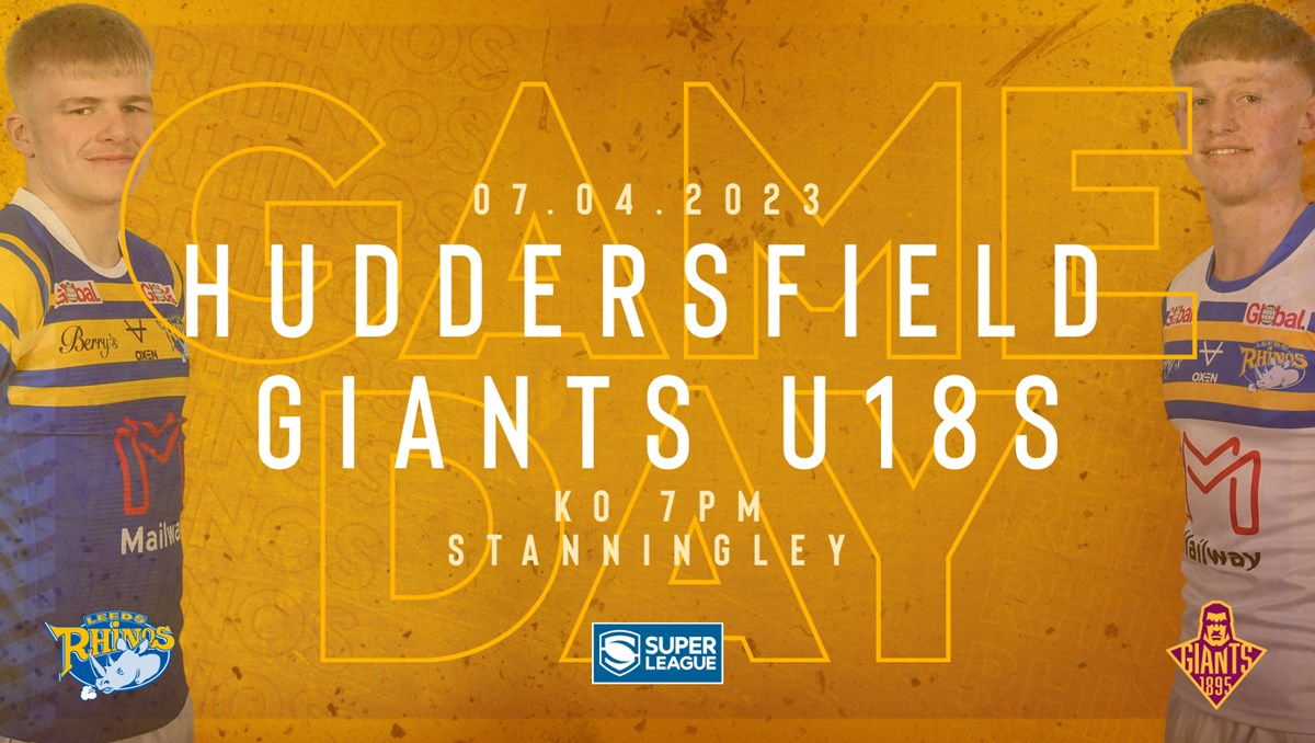 Leeds Rhinos (@leedsrhinos) on Twitter photo Back at 🏡 for our U18s tonight!
🆚 <a href="/Giantsrl/">Huddersfield Giants 🐮🔔</a>
🏟️ <a href="/StanningleyRL/">Stanningley SARLC</a>
⏰ KO 7pm
Get your Good Friday rugby fix with our young Rhinos!
#RhinosAcademy Back at 🏡 for our U18s tonight!
🆚 <a href="/Giantsrl/">Huddersfield Giants 🐮🔔</a>
🏟️ <a href="/StanningleyRL/">Stanningley SARLC</a>
⏰ KO 7pm
Get your Good Friday rugby fix with our young Rhinos!
#RhinosAcademy