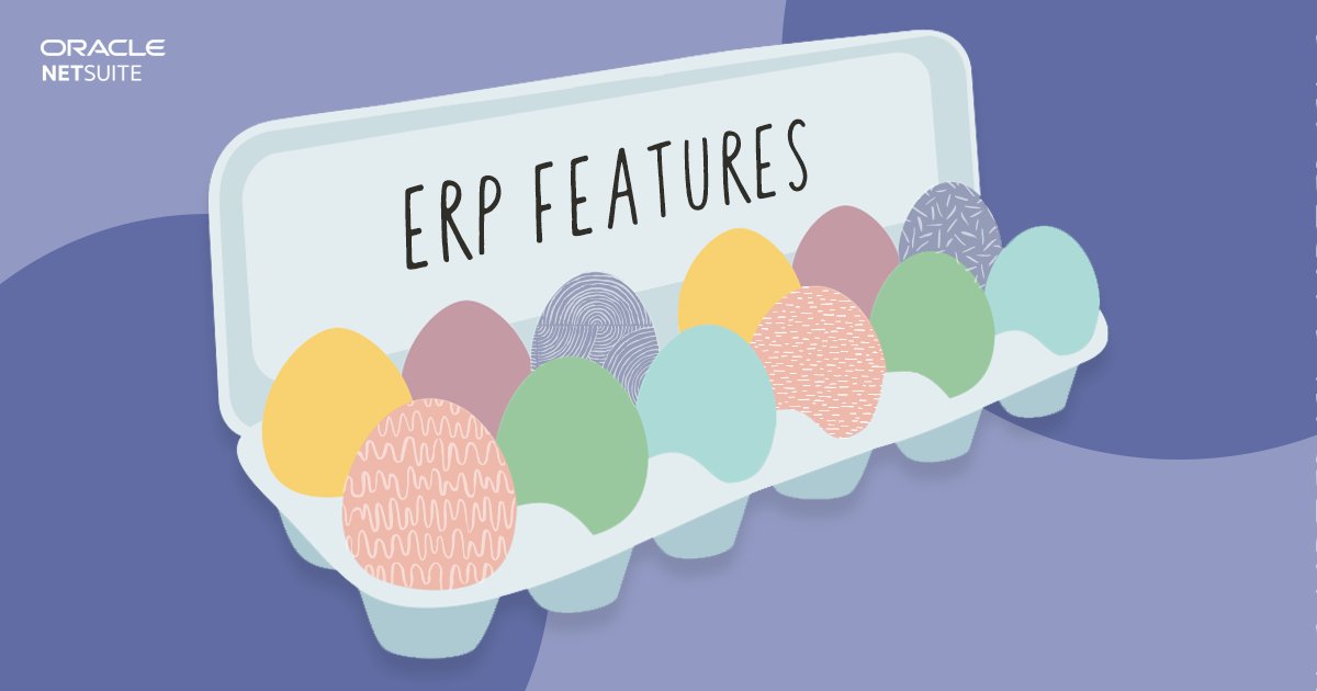 NetSuite's tweet image. Hunting for the perfect ERP system, but don’t know where to start? We’ve got a dozen features for you to egg-splore. 🥚 social.ora.cl/6011OH0ZF #ERP #CloudERP #ERPSoftware