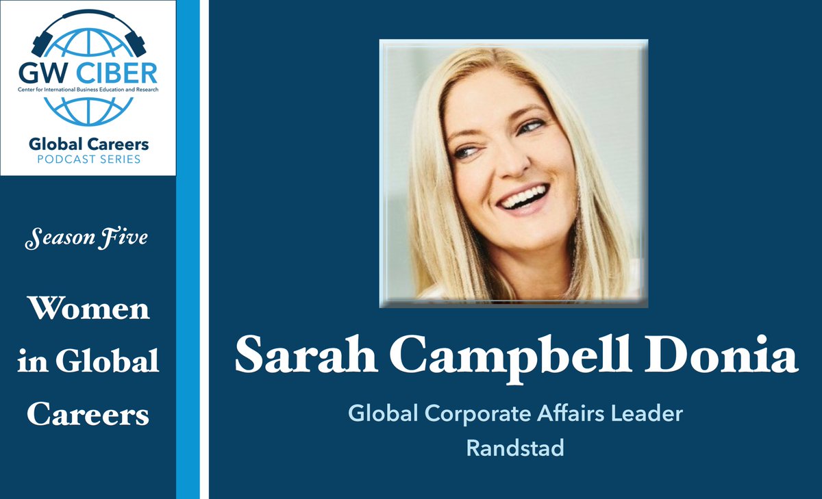 Season 5 of our Global Careers podcast concludes with Sarah Campbell Donia – Global Corporate Affairs Leader at <a href="/Randstad/">Randstad</a>, the world’s largest talent company.
Listen: bit.ly/WIGC-SarahCamp…

<a href="/StacieBerdan/">Stacie Berdan</a> <a href="/GWSBFowler/">F. David Fowler Career Center</a> <a href="/gwbusiness/">The GW School of Business</a>
<a href="/GoGlobalED/">GoGlobalED</a> <a href="/AnnaHHelm/">Anna H. Helm</a> <a href="/gwUBA/">GW UBA</a> <a href="/GWMBAA/">GW MBA Association</a>
<a href="/GWWIB/">GW Women In Business</a>
