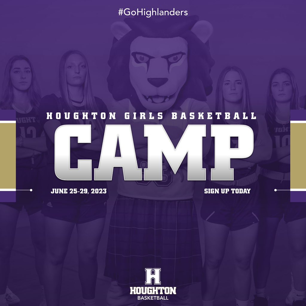 🏀We can’t wait to see you this summer☀️ 
.
Houghton Girls Basketball Camp is almost here! Make sure to sign up prior to April 15th for our EARLY BIRD DISCOUNT!!!
.

houghton.edu/undergraduate/…
.
#GoHighlanders 🦁