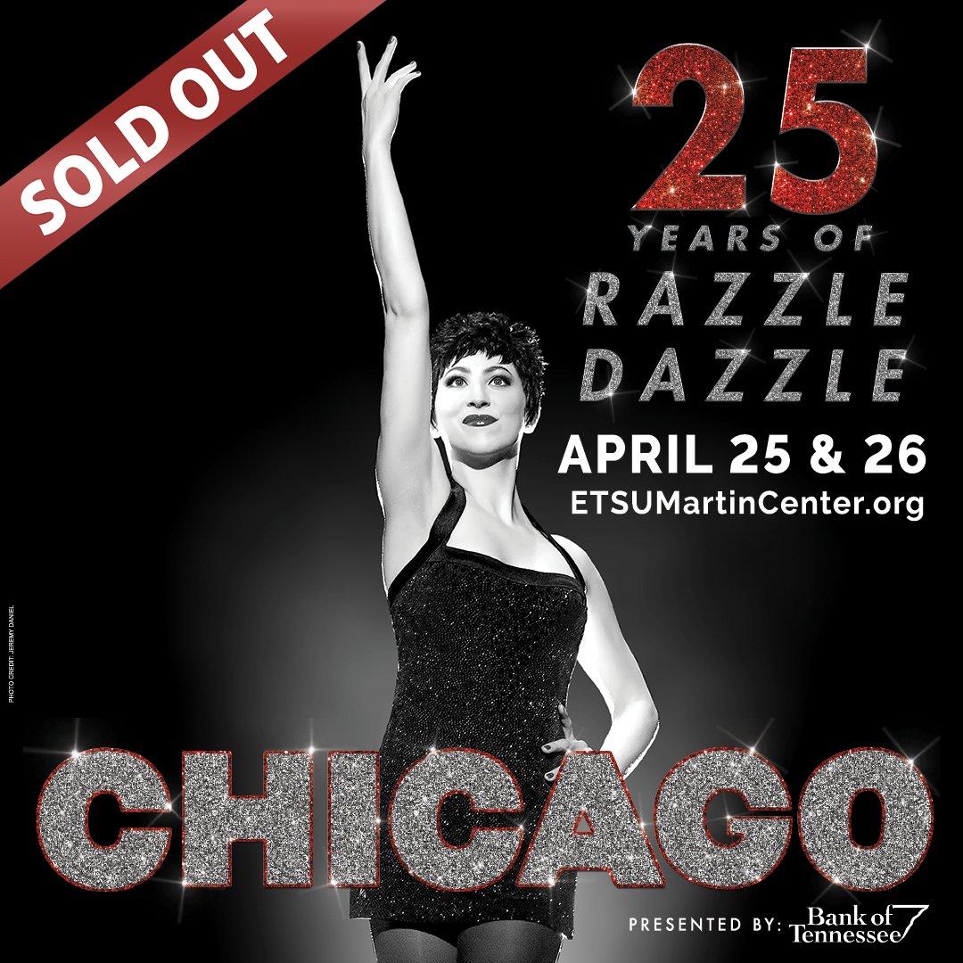 It’s official! Both nights of <a href="/ChicagoMusical/">Chicago The Musical</a> are SOLD OUT #AtTheMartin! We can’t wait to welcome Broadway’s razzle-dazzle smash in just a few weeks! 💋