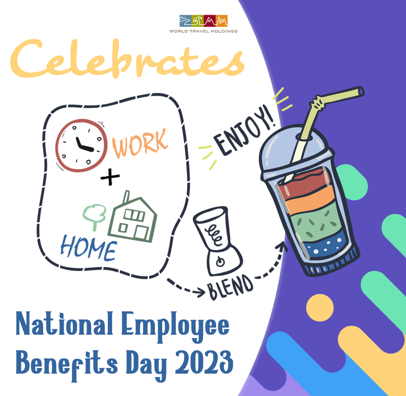 WTH_Inc's tweet photo. Happy National Employee Benefits Day! At Open Enrollment, we celebrate the amazing benefits we offer, like travel perks, work flexibility, 401(k) match, healthcare, dental and vision coverage, and more. We're grateful to provide our employees with diverse benefits. #NEBD https://t.co/OsXAoYYTRI