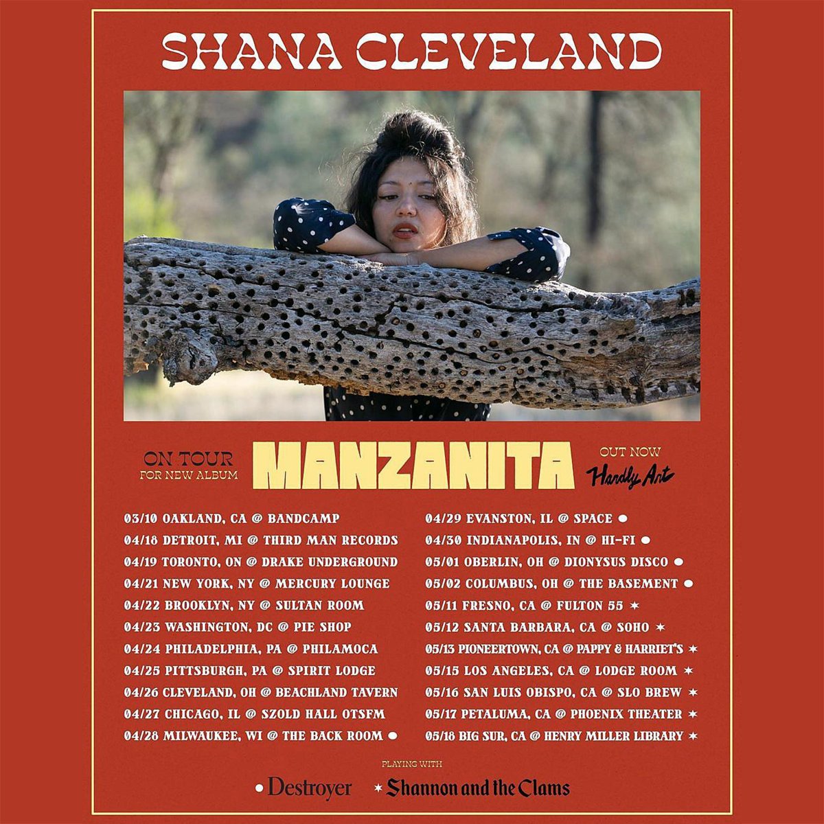 Forestry_Div's tweet image. So excited to announce we're supporting Shana Cleveland (of La Luz) at @spiritpgh April 25th. Tix are on sale now!  -- Check out her new album Manzanita on Spotify. -- @laluzers #forestrydivision #pittsburgh #laluz #pittsburghmusic