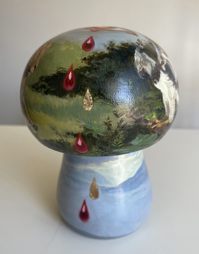 artofchrystal's tweet photo. “Millennium” Oil and Gold Leaf on Pine, 5”, 2023 will be in a group show, “Cluster” @nucleushouse_ (Portland, OR) from 4/7-30. Opening night is 4/7 this Fri from 5-8pm. A lot of awesome work, hope you can check it out!
#art #artwork #painting #oil #contemporaryart #spiritual https://t.co/sq70LLmQmd
