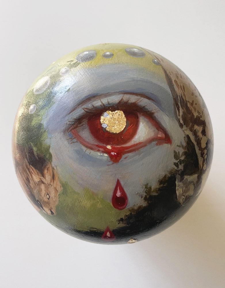 artofchrystal's tweet photo. “Millennium” Oil and Gold Leaf on Pine, 5”, 2023 will be in a group show, “Cluster” @nucleushouse_ (Portland, OR) from 4/7-30. Opening night is 4/7 this Fri from 5-8pm. A lot of awesome work, hope you can check it out!
#art #artwork #painting #oil #contemporaryart #spiritual https://t.co/sq70LLmQmd