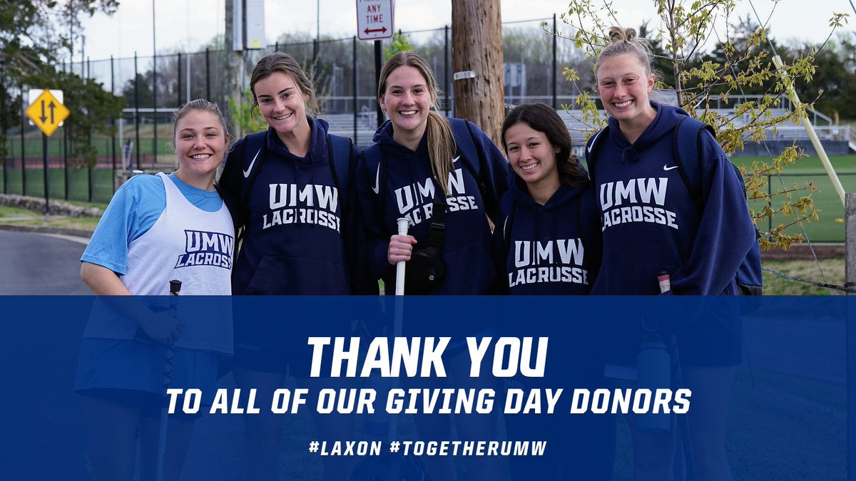 UMWLAX's tweet photo. THANK YOU to everyone who made Tuesday such a success for UMW Women’s Lacrosse…!!! #LAXON 🎉💙🦅 https://t.co/6ejVxbqZEU