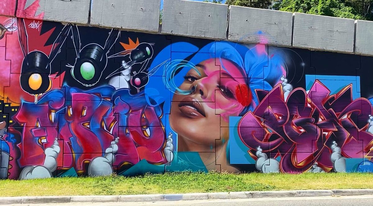 jotapepax's tweet photo. Graffiti with my dudes #Aipmo #Carão #Segat on @MeetingOfStyles Brazil! 

Supported  by @nounsbr 🍀💥 https://t.co/djTM9ULJfI