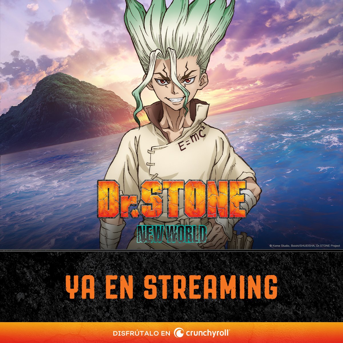 ¡La aventura comienza! 🏴‍☠️

Disfruta ya mismo del primer capítulo de Dr. STONE New World en Crunchyroll 🧡