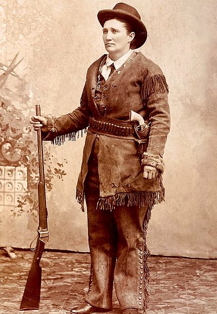 #MarthaJaneCannary
 #CalamityJane An American frontierswoman, 
#sharpshooter, and storyteller.
An acquaintance of
#WildBillHickok. Late in her life, she appeared in #BuffaloBillsWildWestShow and at the 1901 Pan-American Exposition. 
#WomenSupportingWomen