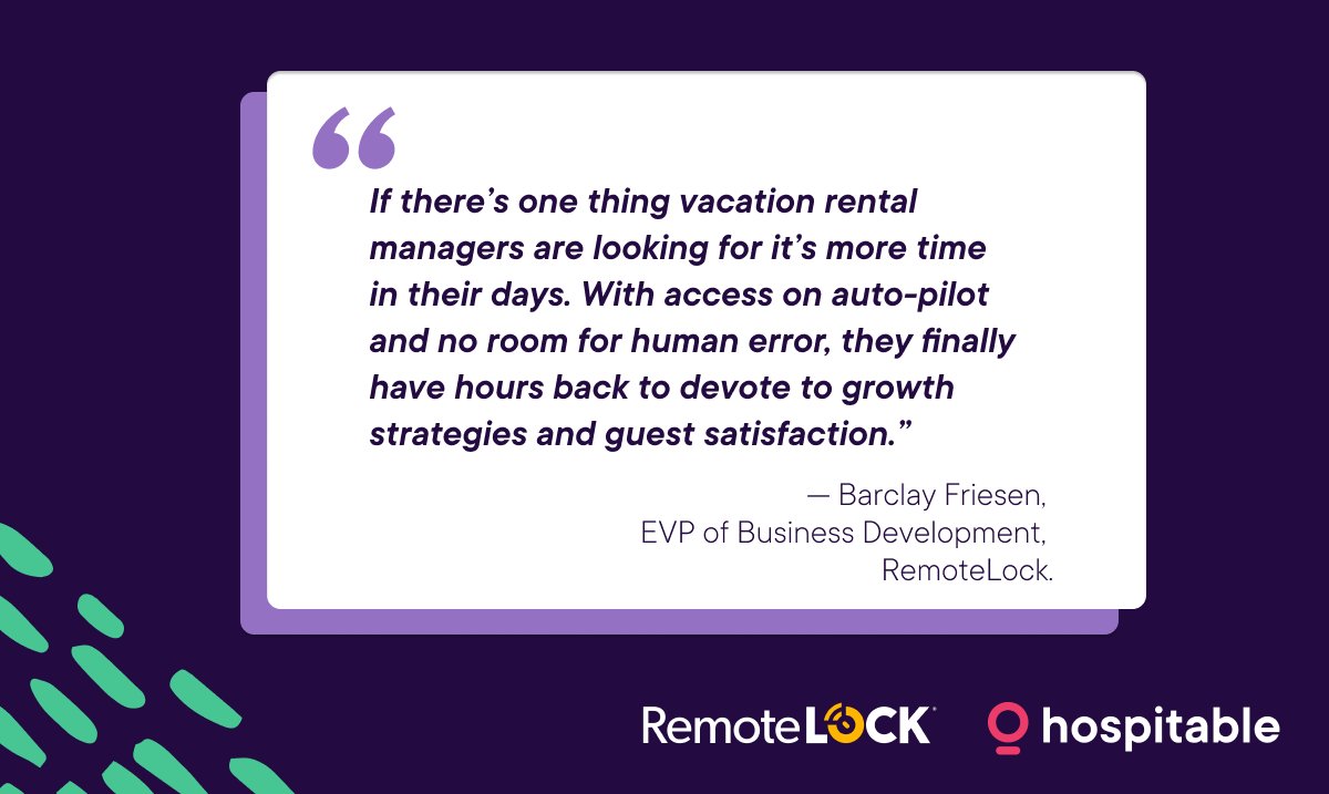 hospitable's tweet image. Automation = more time ⏰

From #SmartLocks to #AI-powered messaging. Find out how automation can save you time on managing your short-term rental in our FREE eBook.

👉hospitable.com/easy-way-to-st…

#automation #ebook #strmanagement #vacationrentals