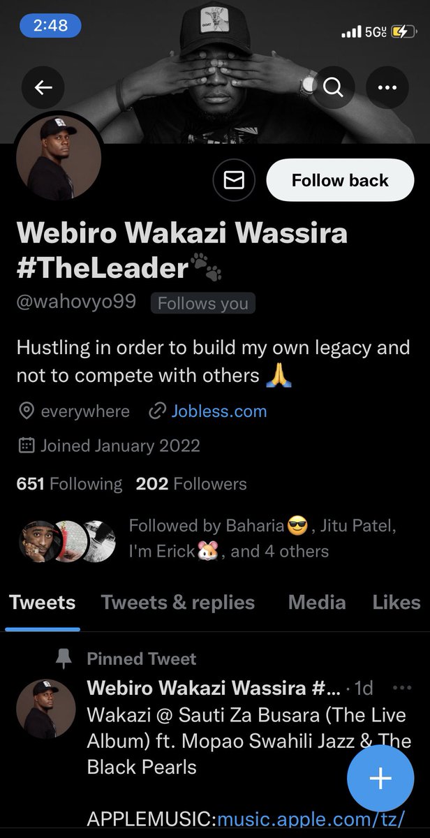 Wakazi's tweet image. I am not associated by this account @wahovyo99 whatsoever, I only have one account, and it is verified. If you choose to engage with it, do it at your own discretion. 

Anatumia jina langu na taswira yangu. Sio sawa, ila anajiita “wa hovyo” so sitarajii any better. Y’all warned..