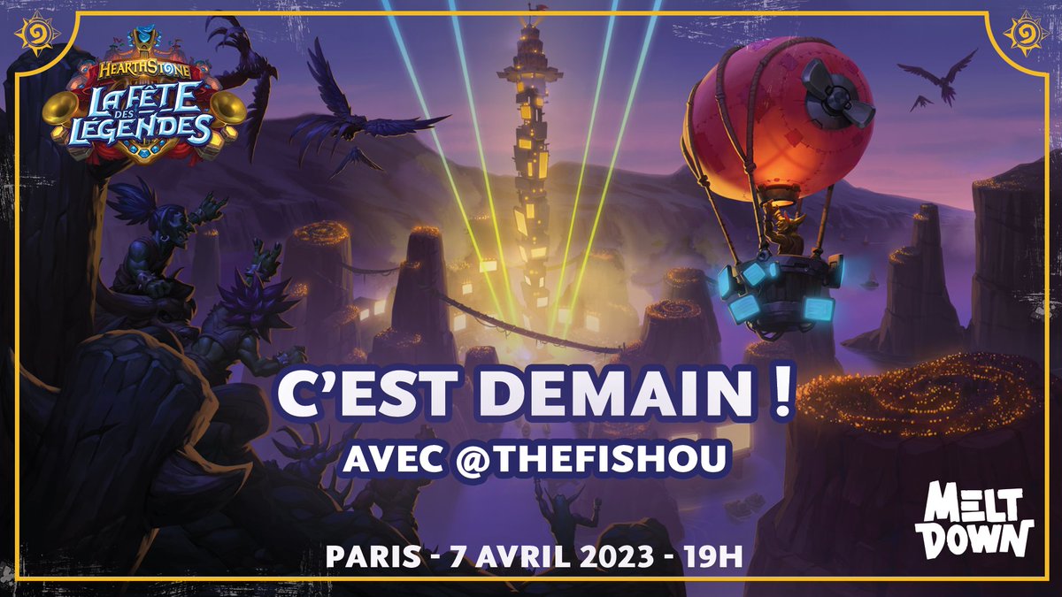 Le #FestivalOfLegends c'est demain !!! L'attente est insoutenable au bar <a href="/meltdownparis/">Meltdown Paris</a>, on a tellement hâte !
Du bon son ✅
Les TV prêtes pour diffuser le stream ✅
Les cosplayers ✅
Les cocktails spéciaux ✅
Les goodies #Hearthstone ✅
<a href="/TheFishou/">TheFishou</a> ✅

À demain !!