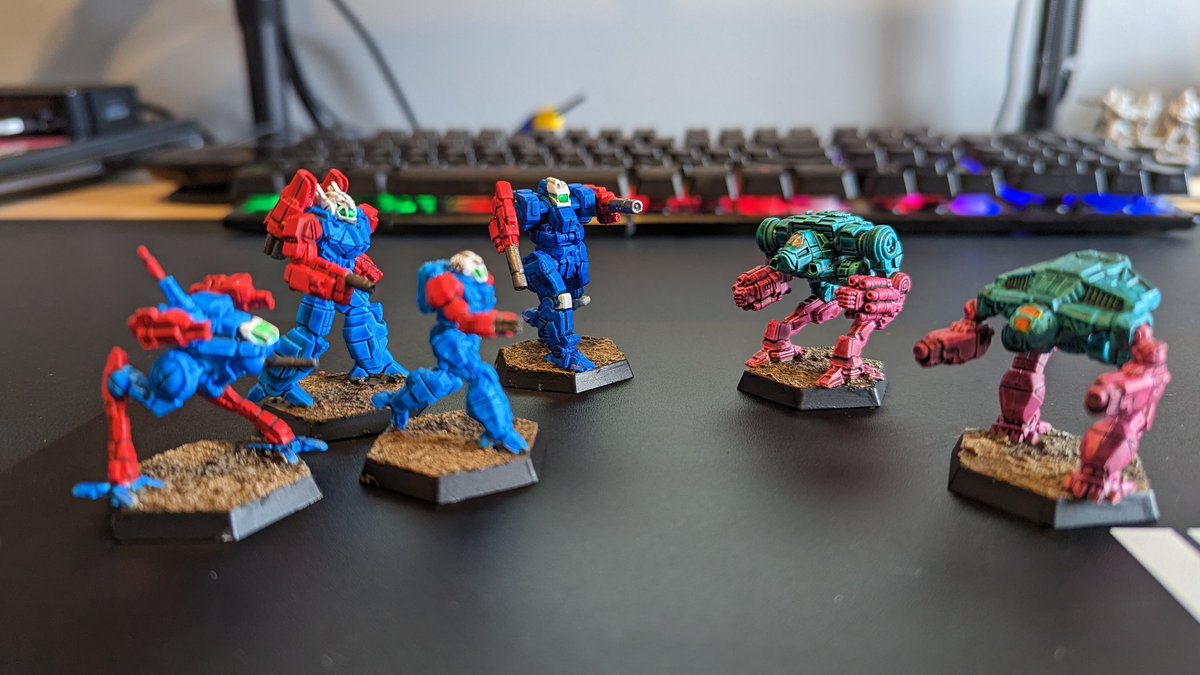 These #battletech #alphastrike schemes brought to you by 80/90s cartoon nostalgia.
