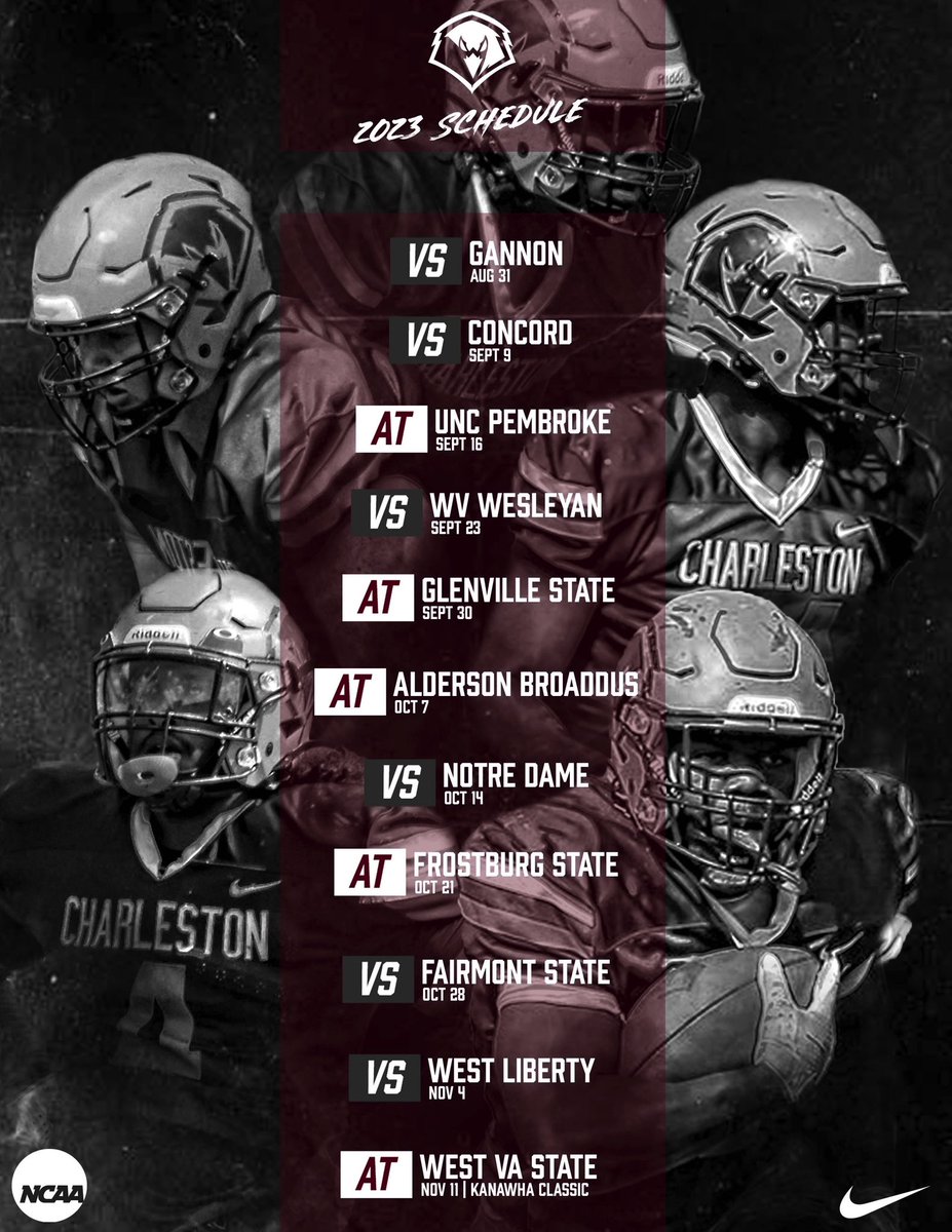 UCWV_Football's tweet image. Our 2023 Schedule 🫡 

#WE