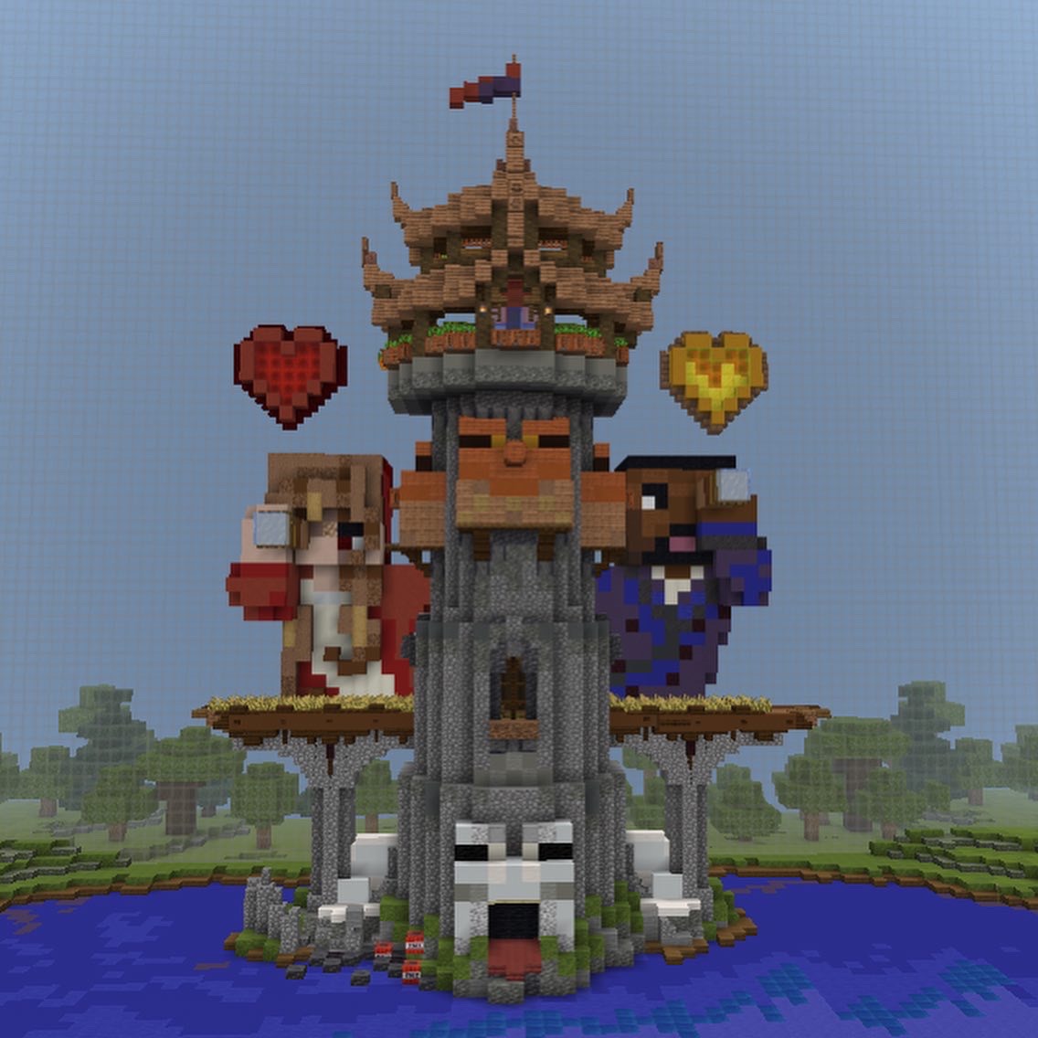 Blaze8516's tweet photo. 6/4/24
“The life and death of Judge Judy and executioner”
This build was based off of @PearlescentMoon and @Bigbst4tz2 ‘s Froggy tower base and the events of Limited Life SMP session 5
Server join info to see it in game in the attached tweet
#minecraft #minecrafttower #Frog https://t.co/0dTfStIzxh