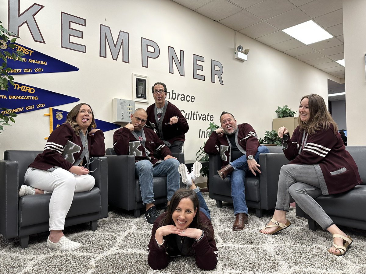 KHS_Cougars's tweet photo. KHS Admin team shenanigans! https://t.co/a45snttB31
