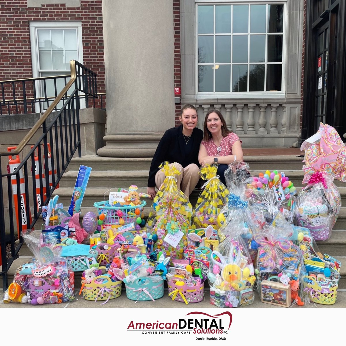 AmDentSolutions's tweet photo. This Easter all of our teams came together to fill Easter baskets to donate to the Pediatric wing at the @readinghospital. 

🐰We are grateful to be able to bring joy and happiness to these young patients during Easter time. 

💗Thank you to everyone who participated and donated! https://t.co/7ZZacwys8l