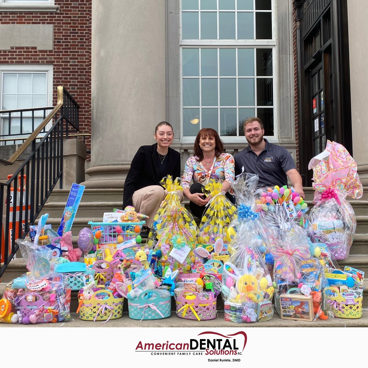 AmDentSolutions's tweet photo. This Easter all of our teams came together to fill Easter baskets to donate to the Pediatric wing at the @readinghospital. 

🐰We are grateful to be able to bring joy and happiness to these young patients during Easter time. 

💗Thank you to everyone who participated and donated! https://t.co/7ZZacwys8l