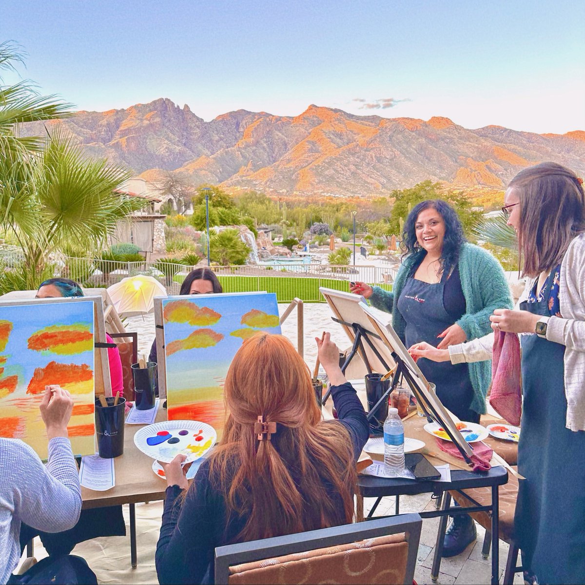 Feeling creative? 🎨 Awaken your inner artist at our Paint and Sip Class with @paintingandvinotucson on Saturday, April 29! Sip on wine and our artisanal cocktails while you create your own masterpiece to take home. ⁠ Info + tickets: bit.ly/3KCyBlb