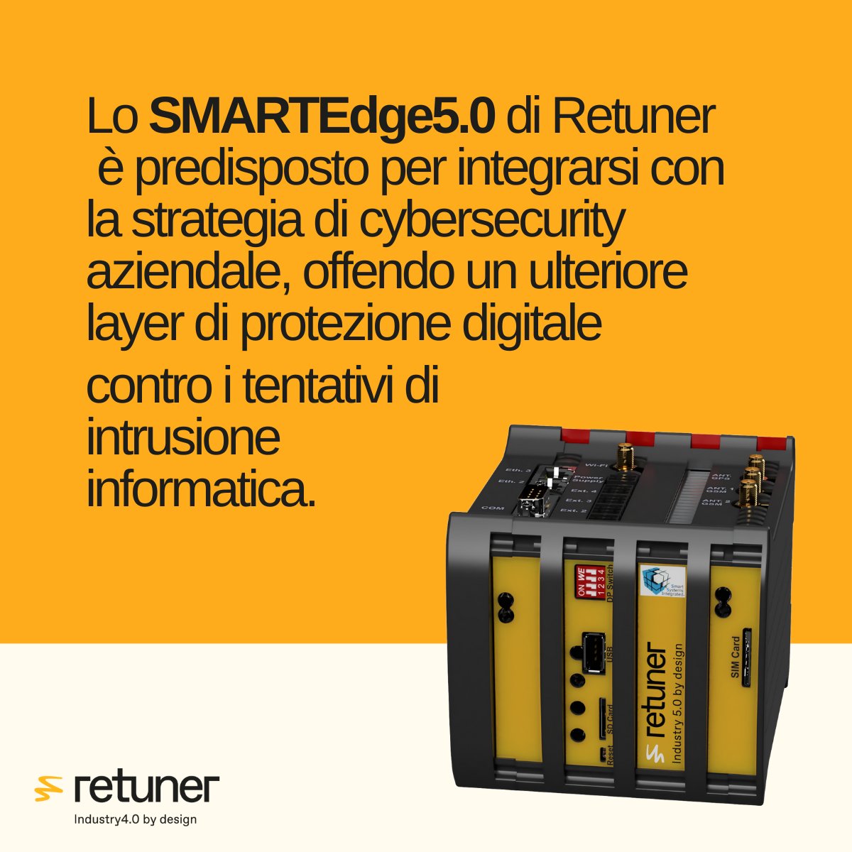 retuner_40's tweet photo. 🚧 Se vuoi proteggere la tua azienda dai tentativi di intrusioni informatiche nell'era della interconnessione e della digitalizzazione esplora la suite #Retuner, basata sul #CloudDrivenEdgeComputing che considera la #cybersecurity elemento estremamente critico per la fabbrica 4.0 https://t.co/AglrTyYmdl