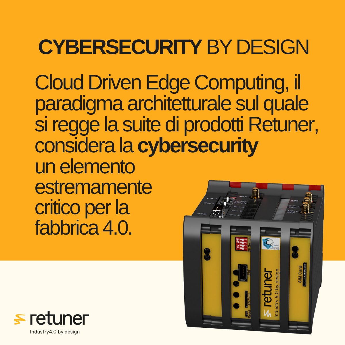 retuner_40's tweet photo. 🚧 Se vuoi proteggere la tua azienda dai tentativi di intrusioni informatiche nell'era della interconnessione e della digitalizzazione esplora la suite #Retuner, basata sul #CloudDrivenEdgeComputing che considera la #cybersecurity elemento estremamente critico per la fabbrica 4.0 https://t.co/AglrTyYmdl