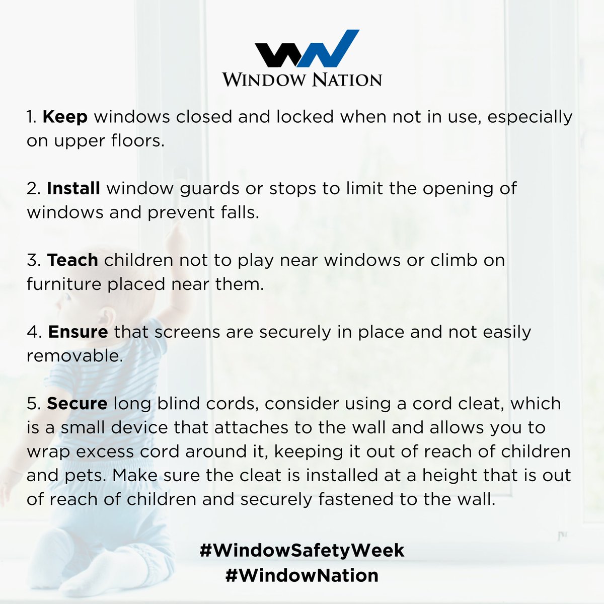 5 Window Safety Tips for a Secure Home 🪟 #windownation #windowsafety #SafetyFirst #Home #Tips #HomeSafe