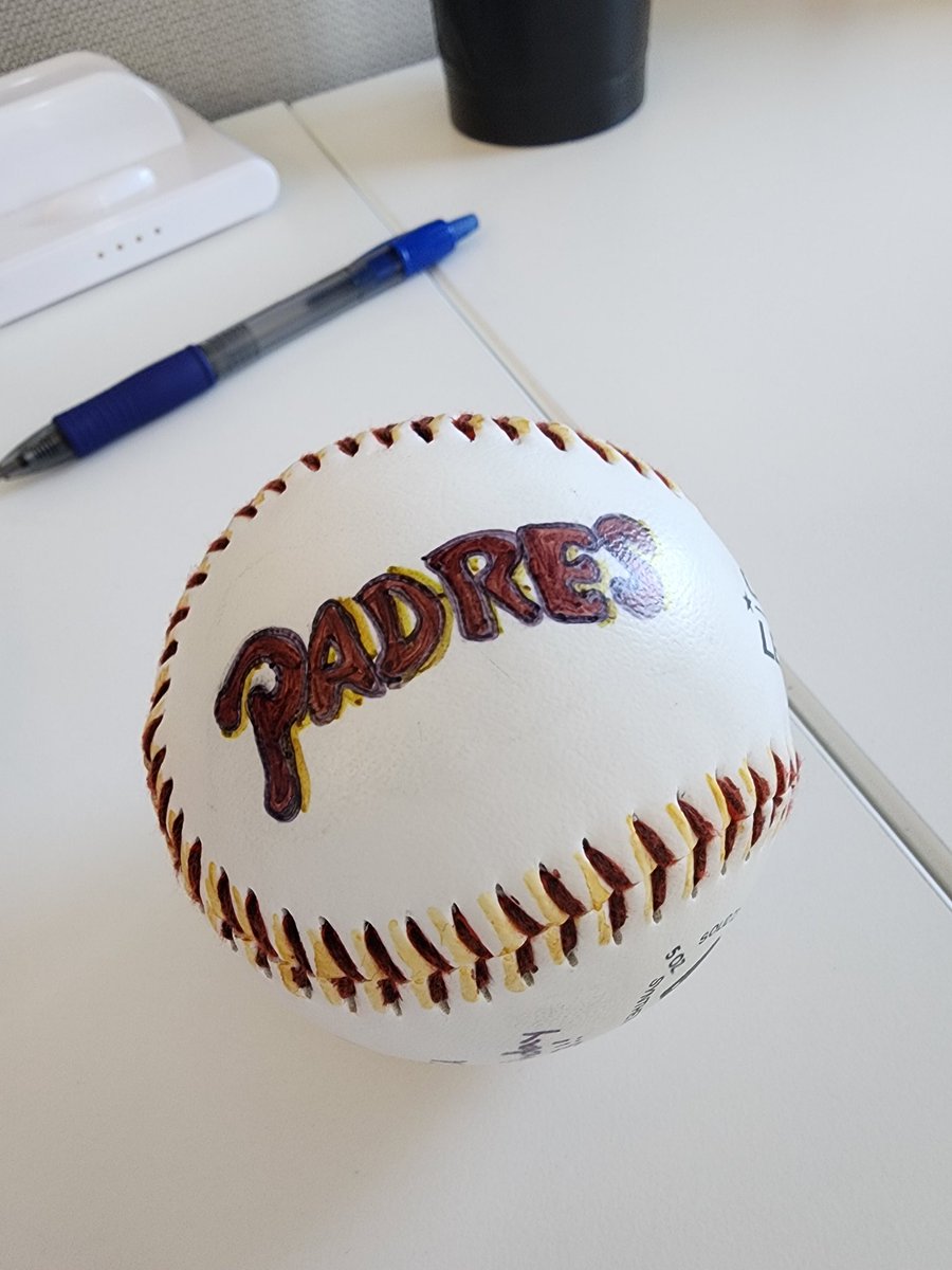 BRevisionist's tweet photo. My daughter did this for my birthday. She's becoming a big fan of the @Padres and loves the City Connect look. #LFGSD https://t.co/RaHqCm3iIq