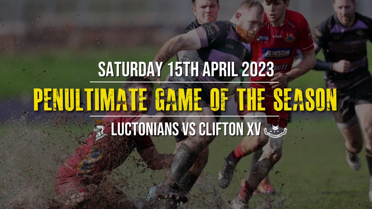 cliftonrugby's tweet photo. No game today but we are back next weekend on the road to Leominster for where our 1s will take on Luctonians in their penultimate game of the season.๐
#cliftonrfc #cliftonrugby #penultimategame #nextweekend #nogametoday #rugbygame #awaygame #LuctoniansRugbyClub https://t.co/YV5YC6HTGu
