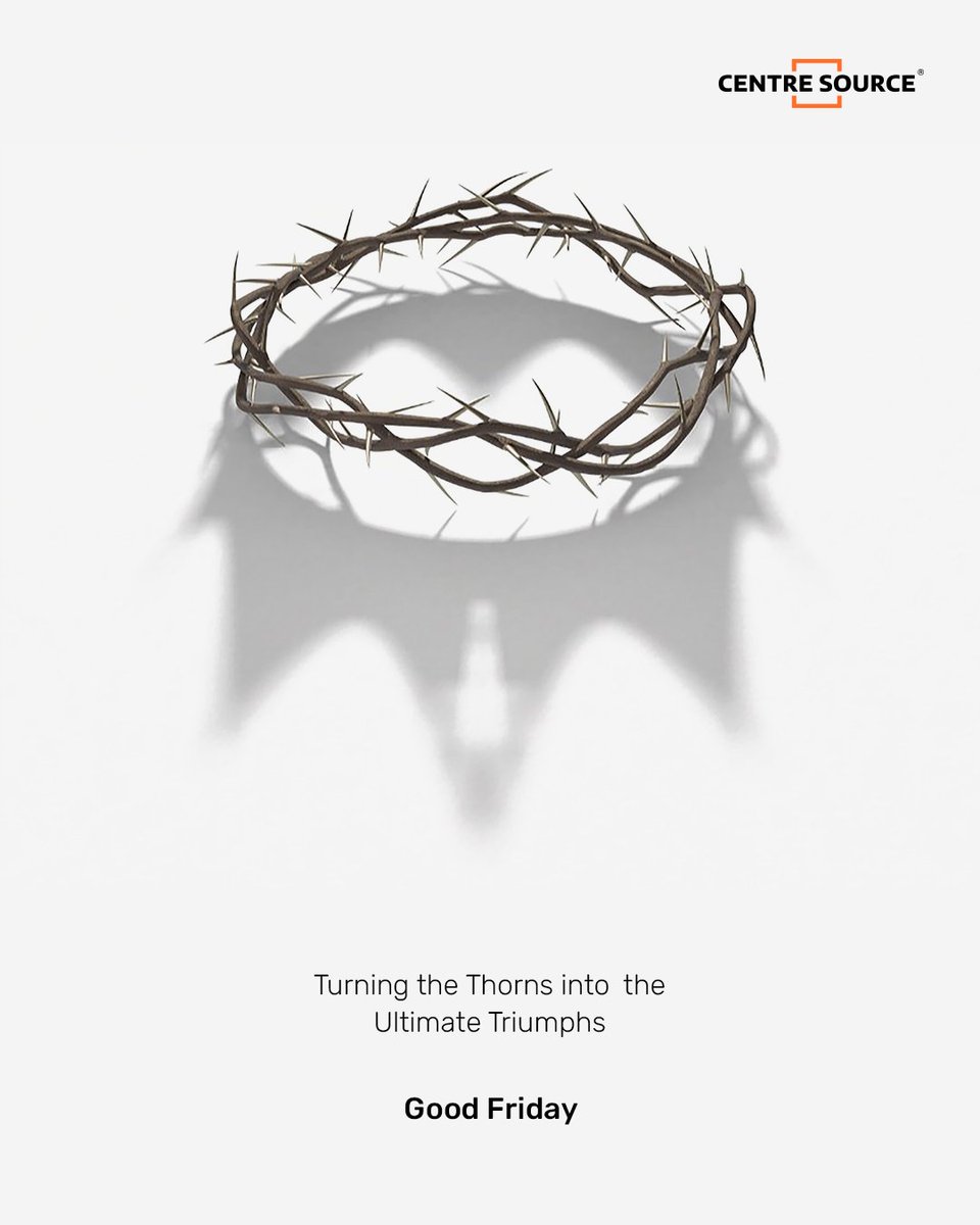 centresourcecs's tweet photo. May our savior bestow his grace upon you always, and may your heart hold him in the highest regard. Centre Source Observe Good Friday.
#CentreSource #GoodFriday2023 #EasterWeekend #SaviorGrace #HeartOfWorship https://t.co/bEEUx3NOiA