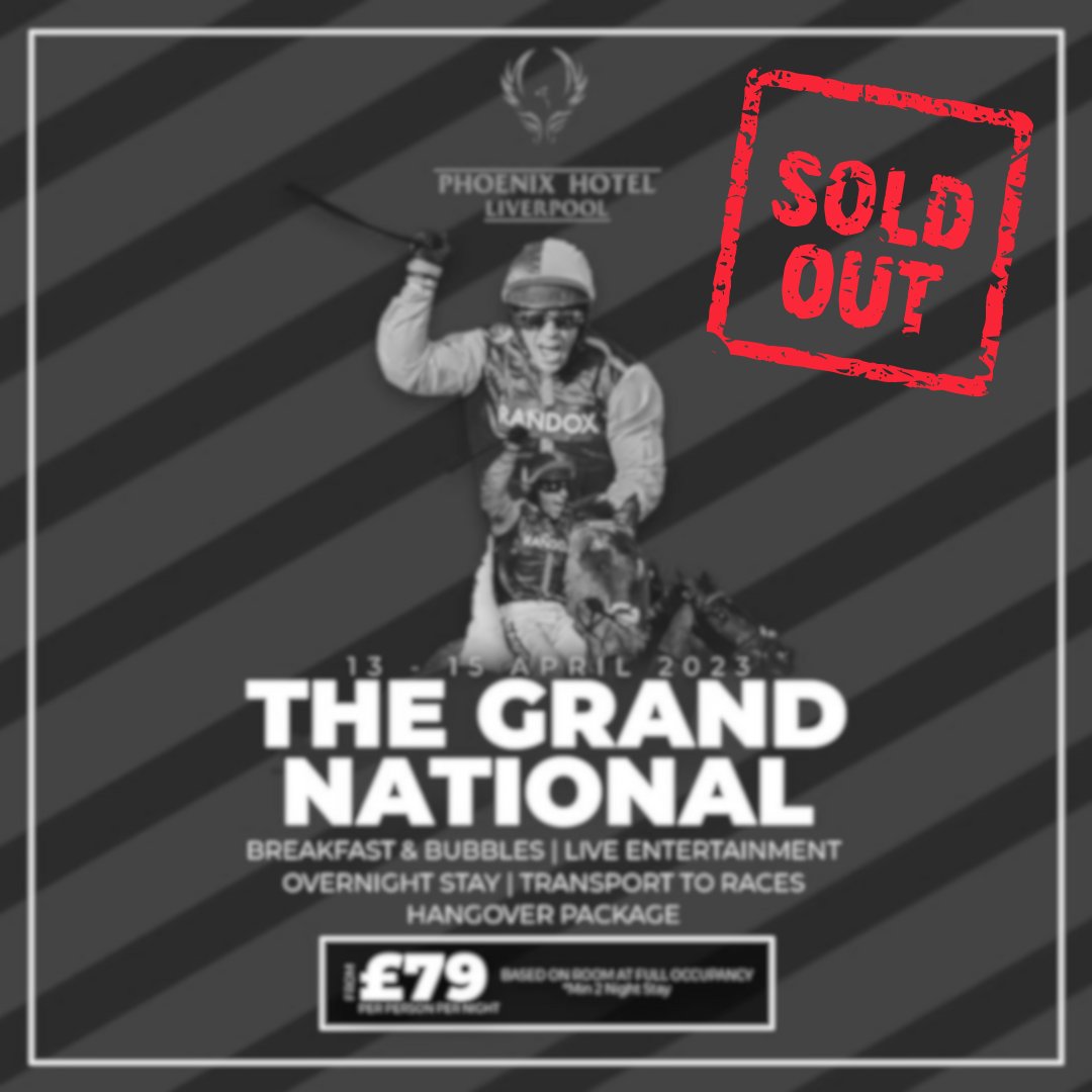PhoenixHotelliv's tweet photo. THE GRAND NATIONAL UPDATE π£
We are now fully booked for The Grand National weekend. If you want to upgrade your package or join our waiting list, get in touch.
#liverpoolhotel #liverpool #HotelsinLiverpool #WheretostayLiverpool #GrandNational https://t.co/VfAMdRJj3U