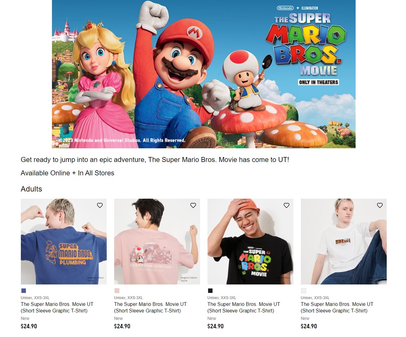 An Iconic Collaboration: The Super Mario Bros. Movie x Uniqlo - UT magazine