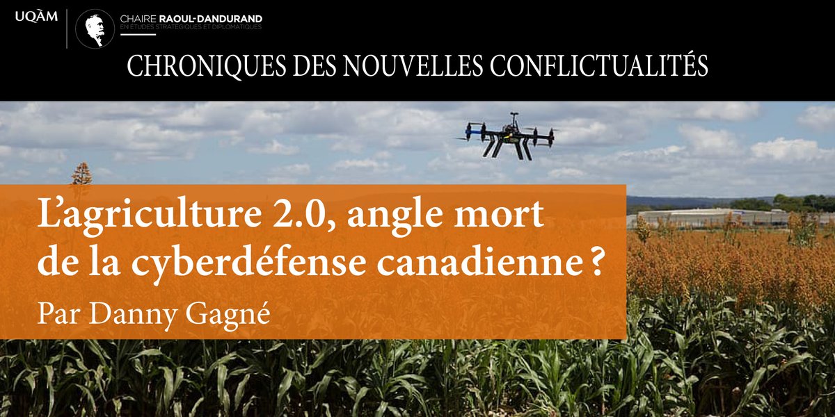 ChaireRaoulDandurand (@rdandurand) on Twitter photo Le recours croissant aux technologies numériques dans le secteur agricole augmente sa vulnérabilité. Pourtant, il ne fait pas l’objet de la même surveillance que certaines infrastructures critiques.
Chronique de <a href="/GagnDanny1/">Danny Gagné</a> - disponible en ligne 👇
dandurand.uqam.ca/publication/la… Le recours croissant aux technologies numériques dans le secteur agricole augmente sa vulnérabilité. Pourtant, il ne fait pas l’objet de la même surveillance que certaines infrastructures critiques.
Chronique de <a href="/GagnDanny1/">Danny Gagné</a> - disponible en ligne 👇
dandurand.uqam.ca/publication/la…