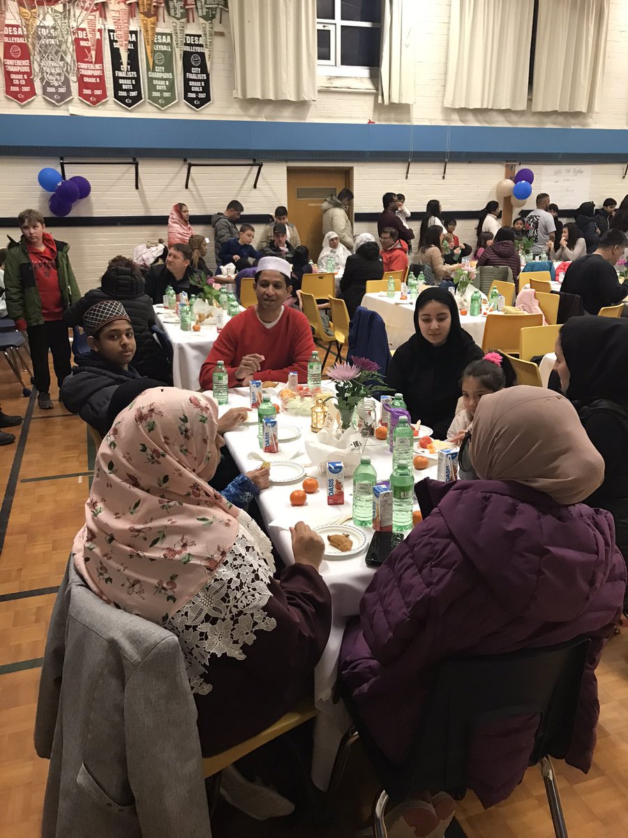Our first Iftar dinner last night <a href="/CentennialRdPS/">Centennial Road PS</a> …. It was an honour to be able to share in this experience with our Muslim families. A special thanks to Ms. Shah and her team. <a href="/tdsb/">Toronto District School Board</a> <a href="/TDSB_LN16/">John Currie</a>