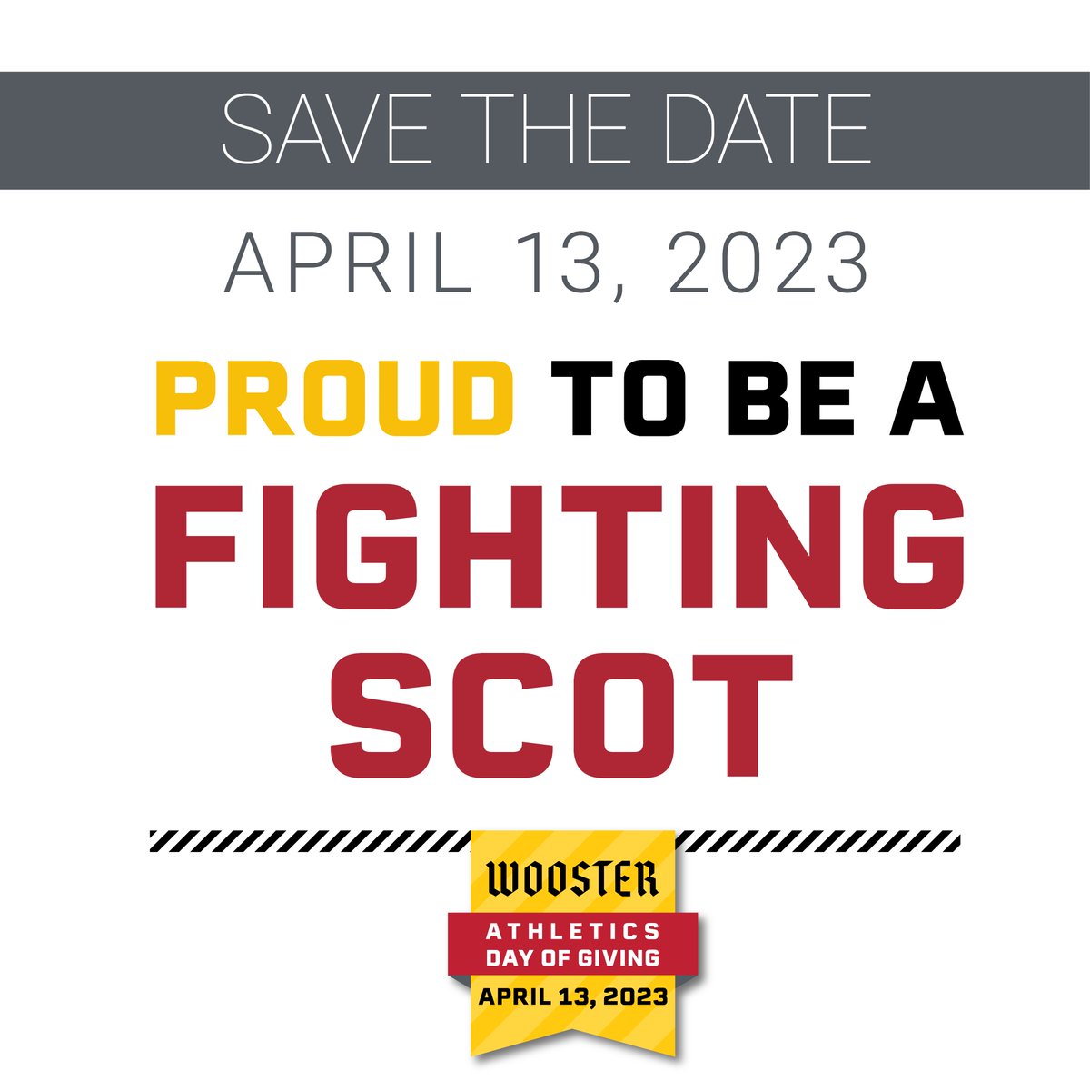 It’s almost Athletics Day of Giving! Join us April 13 to show your support for Wooster Athletics! Give at wooster.edu/athletics-givi… #GoScots #ScotsForLife