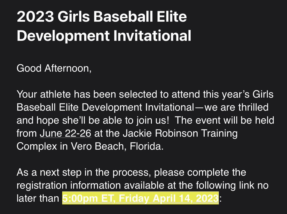 DockrillRoberts's tweet photo. Congratulations Isabelle!!! @brgscoutball @BUncommitted @MLBDevelops @baseballfor_all @USABaseballWNT #BaseBall #sheisup https://t.co/WYruawjRIM