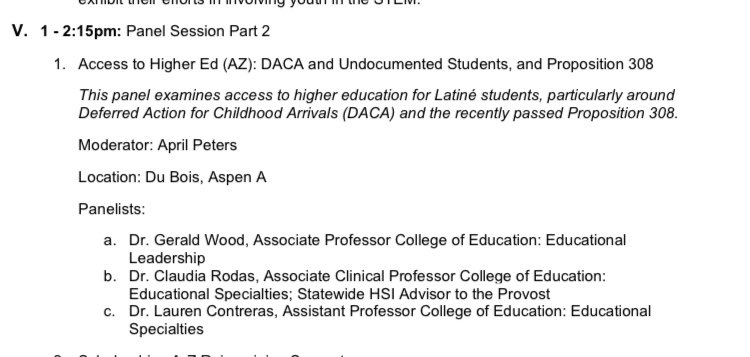 So honored to be part of Encuentro NAU: A Celebration of Latinidad! It’s a great time to be at <a href="/NAU/">NAU</a>! #hsi #highereducation #latinx
