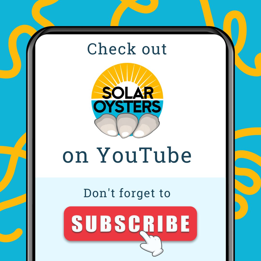 OystersSolar's tweet photo. Solar Oysters now has its own YouTube channel! Click on the link below and make sure to subscribe to stay up to date on our upcoming videos. #Youtube #newyoutubechannel #solaroysters #sustainability #solar

YouTube: https://t.co/dFZLhHIZxn

Website: https://t.co/akhWpQsHd8 https://t.co/5yUt75pm6i