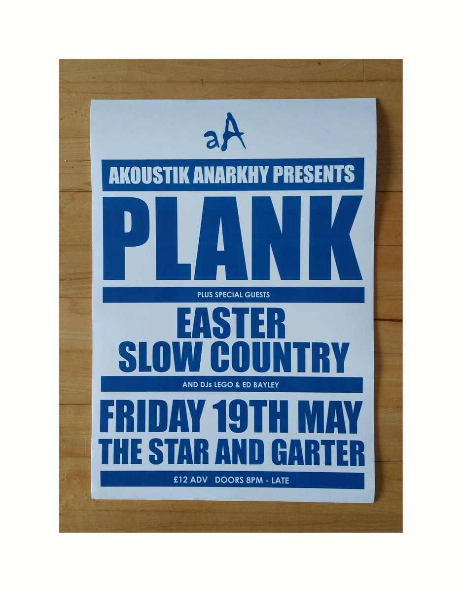 We are playing in Manchester with Easter and Slow Country on the 19th of May at the Star and Garter, Manchester. The night is being put on by our friends and long time collaborators Akoustik Anarchy.  It's going to be an absolute belter, don't miss out!