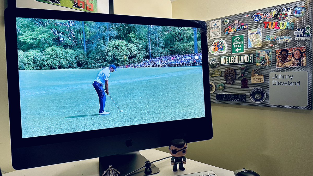 Masters Thursday from the home office #themasters