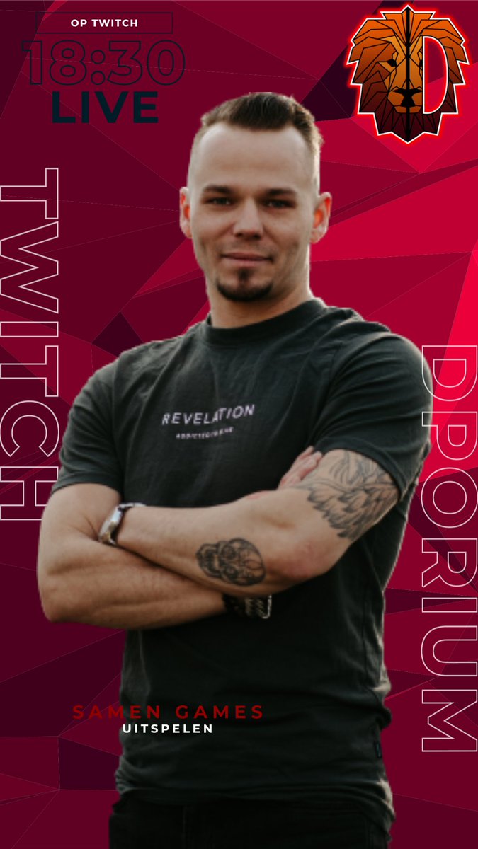 Vanavond om 18:30 zijn we er weer!
Deze keer met een BIG ANNOUNCEMANT!!
twitch.tv/dporium