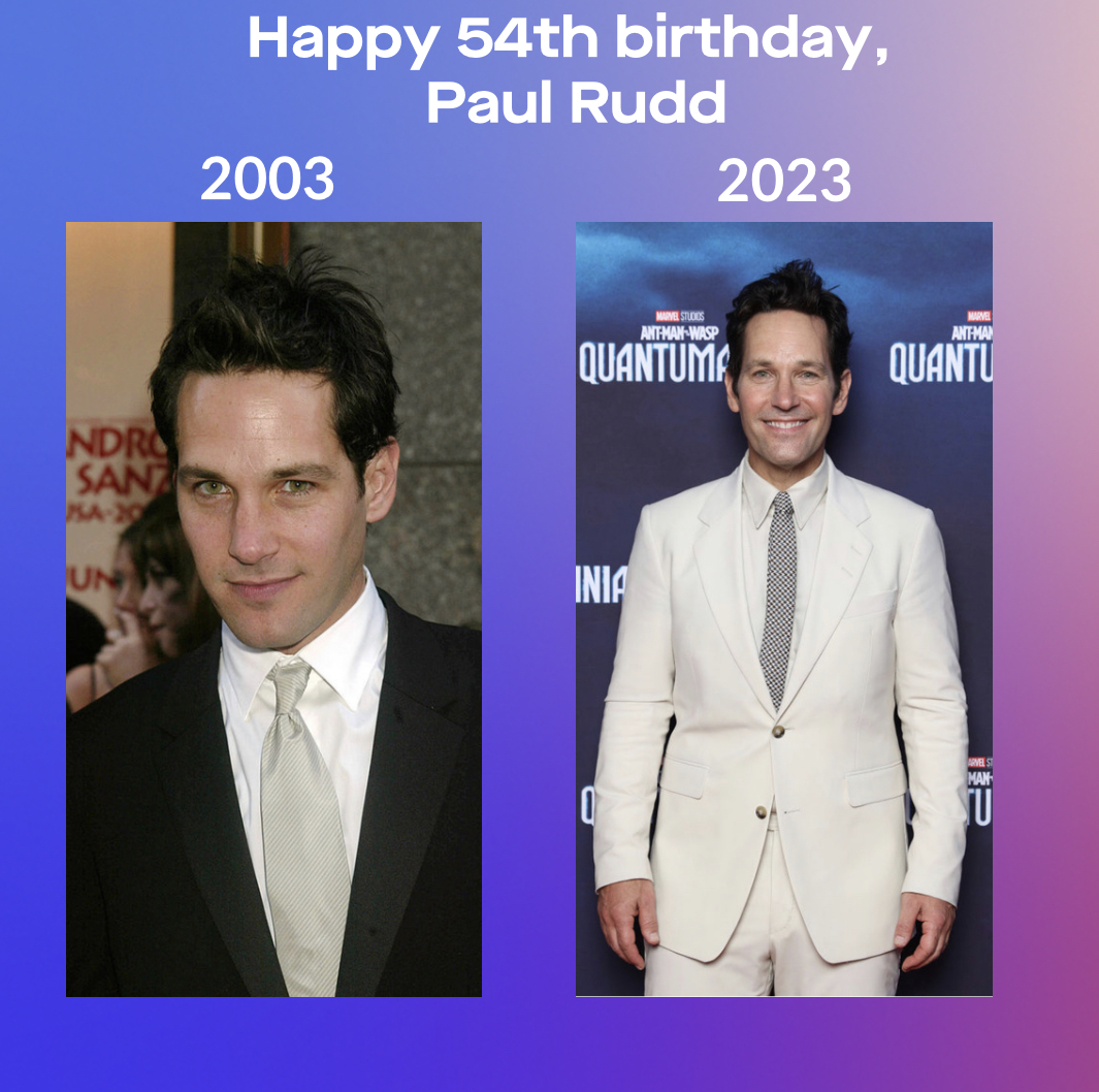 Happy birthday to Overland Park s own, Paul Rudd, who is allegedly 54 today. 