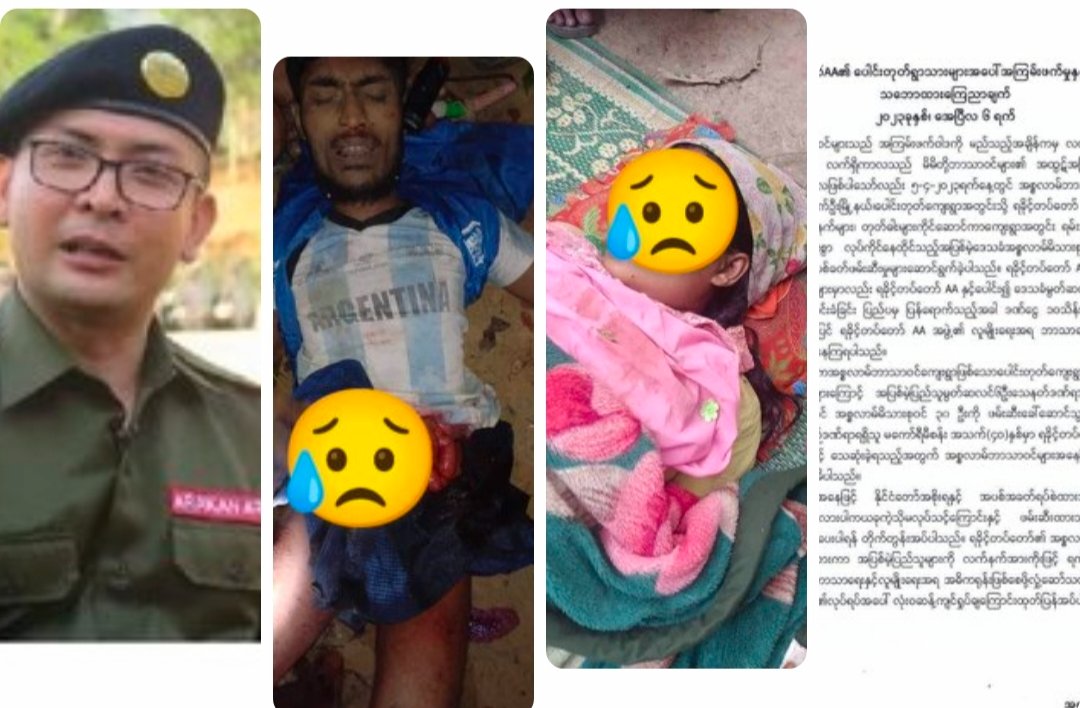 AkbarRahaman2's tweet photo. On Wednesday,(5th April),
100 members of AA rebel group stormed a Rohingya village in Mrauk-U Township, shot and arrested the villagers. Among them, a Rohingya woman, Kori Mizan, 40years, who was hit by 4 gunshots and died on the spot. Many villagers are also injured. https://t.co/BvRi9RIjVo